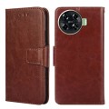 For Tecno Spark 20 Pro+ 4G Crystal Texture Leather Phone Case(Brown)