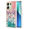 For Xiaomi Redmi Note 13 4G Global Electroplating IMD TPU Phone Case(Colorful Scales)