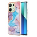 For Xiaomi Redmi Note 13 4G Global Electroplating IMD TPU Phone Case(Blue Marble)