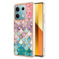 For Xiaomi Redmi Note 13 5G Global Electroplating IMD TPU Phone Case(Colorful Scales)
