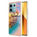 For Xiaomi Redmi Note 13 5G Global Electroplating IMD TPU Phone Case(Dream Butterfly)