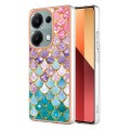 For Xiaomi Redmi Note 13 Pro 4G Global Electroplating IMD TPU Phone Case(Colorful Scales)
