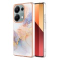 For Xiaomi Poco M6 Pro 4G Electroplating IMD TPU Phone Case(White Marble)