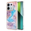 For Xiaomi Redmi Note 13 Pro 5G Global Electroplating IMD TPU Phone Case(Blue Marble)
