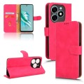 For TECNO Spark 20 Skin Feel Magnetic Flip Leather Phone Case(Rose Red)