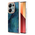 For Xiaomi Redmi Note 13 Pro 4G/Poco M6 Pro 4G Electroplating Marble Dual-side IMD TPU Phone Case(Gr