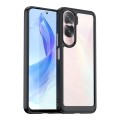 For Honor 90 Lite Colorful Series Acrylic Hybrid TPU Phone Case(Black)