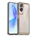 For Honor 90 Lite Colorful Series Acrylic Hybrid TPU Phone Case(Transparent Grey)