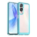 For Honor 90 Lite Colorful Series Acrylic Hybrid TPU Phone Case(Transparent Blue)