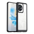 For Honor 100 Colorful Series Acrylic Hybrid TPU Phone Case(Black)