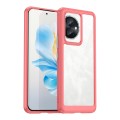 For Honor 100 Colorful Series Acrylic Hybrid TPU Phone Case(Red)