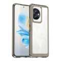 For Honor 100 Colorful Series Acrylic Hybrid TPU Phone Case(Transparent Grey)