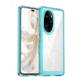 For Honor 100 Pro Colorful Series Acrylic Hybrid TPU Phone Case(Transparent Blue)