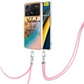 For Xiaomi  Poco X6 Pro  Electroplating IMD TPU Phone Case with Lanyard(Dream Butterfly)