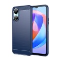 For Honor X5 Plus Brushed Texture Carbon Fiber TPU Phone Case(Blue)