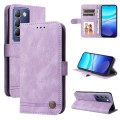 For vivo Y100 5G IDN / Y200e 5G Global Skin Feel Life Tree Metal Button Leather Phone Case(Purple)