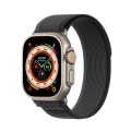 For Apple Watch SE 2023 44mm DUX DUCIS YJ Series Nylon Watch Band(Black)