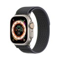 For Apple Watch 38mm DUX DUCIS YJ Series Nylon Watch Band(Blue Black)