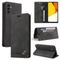 For Samsung Galaxy A14 4G / 5G Skin Feel Anti-theft Brush Horizontal Flip Leather Case with Holder(B