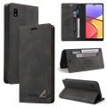For Samsung Galaxy A20/A21 JP Version Skin Feel Anti-theft Brush Horizontal Flip Leather Case with H