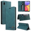 For Samsung Galaxy A20/A21 JP Version Skin Feel Anti-theft Brush Horizontal Flip Leather Case with H