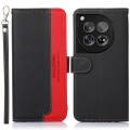 For OnePlus 12 KHAZNEH Litchi Texture Leather RFID Phone Case(Black)