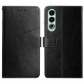 For OnePlus Nord CE4 Y-shaped Pattern Flip Leather Phone Case(Black)