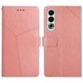 For OnePlus Nord CE4 Y-shaped Pattern Flip Leather Phone Case(Pink)