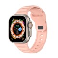 For Apple Watch Ultra 2 49mm Dot Texture Fluororubber Watch Band(Nebula Pink)