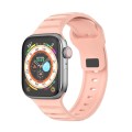 For Apple Watch 9 45mm Dot Texture Fluororubber Watch Band(Nebula Pink)