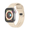 For Apple Watch SE 2023 40mm Dot Texture Fluororubber Watch Band(Starlight)