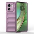 For Motorola Edge 40 5G Magic Shield TPU + Flannel Phone Case(Purple)