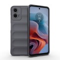 For Motorola Moto G34 5G Magic Shield TPU + Flannel Phone Case(Dark Grey)