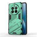 For Realme 12 Pro 5G Global Punk Armor 2 in 1 PC + TPU Phone Case with Holder(Green)