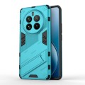 For Realme 12 Pro 5G Global Punk Armor 2 in 1 PC + TPU Phone Case with Holder(Blue)