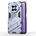 For Realme 12 5G Global Punk Armor 2 in 1 PC + TPU Phone Case with Holder(Grey)