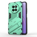 For Realme 12 5G Global Punk Armor 2 in 1 PC + TPU Phone Case with Holder(Green)