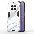 For Realme 12 5G Global Punk Armor 2 in 1 PC + TPU Phone Case with Holder(White)