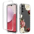 For Samsung Galaxy A14 5G / 4G Transparent Painted Phone Case(Rose)