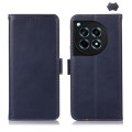 For OnePlus Ace 3 / 12R Magnetic Crazy Horse Texture Genuine Leather RFID Phone Case(Blue)