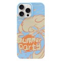 For iPhone 15 Pro Max Painted Pattern PC Phone Case(Summer Party)