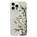 For iPhone 15 Pro Max Painted Pattern PC Phone Case(Ink Painting)