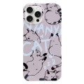 For iPhone 15 Pro Max Painted Pattern PC Phone Case(CATs)