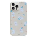 For iPhone 15 Pro Max Painted Pattern PC Phone Case(Milk Yellow Dog)