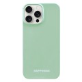 For iPhone 15 Pro Painted Pattern PC Phone Case(Green)