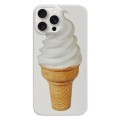 For iPhone 15 Pro Painted Pattern PC Phone Case(Ice Cream)