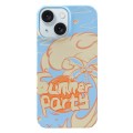 For iPhone 15 Painted Pattern PC Phone Case(Summer Party)