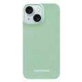 For iPhone 15 Plus Painted Pattern PC Phone Case(Green)