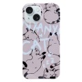 For iPhone 15 Plus Painted Pattern PC Phone Case(CATs)