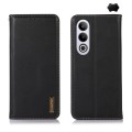 For OnePlus Nord CE4 5G Global KHAZNEH Nappa Top Layer Cowhide Leather Phone Case(Black)